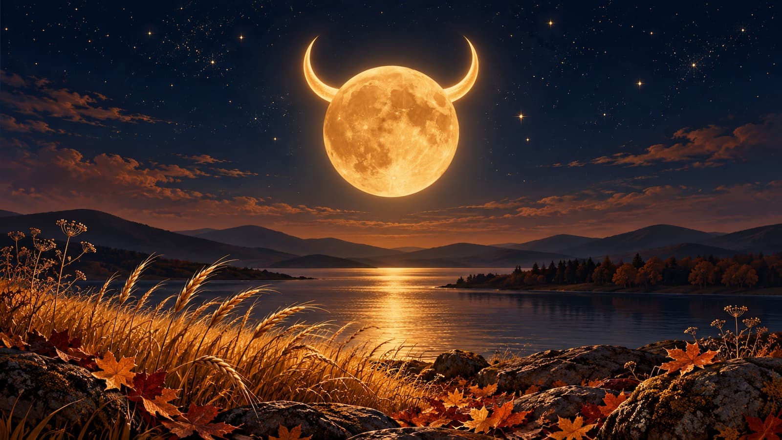 Ritual de la Luna del Cazador 2026: Luna Llena en Tauro con Mercurio Retrógrado — AuraCosmus