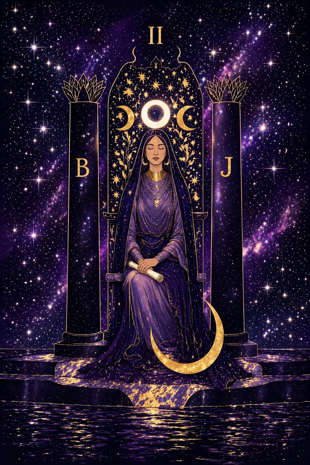 Carta de tarot A Sacerdotisa