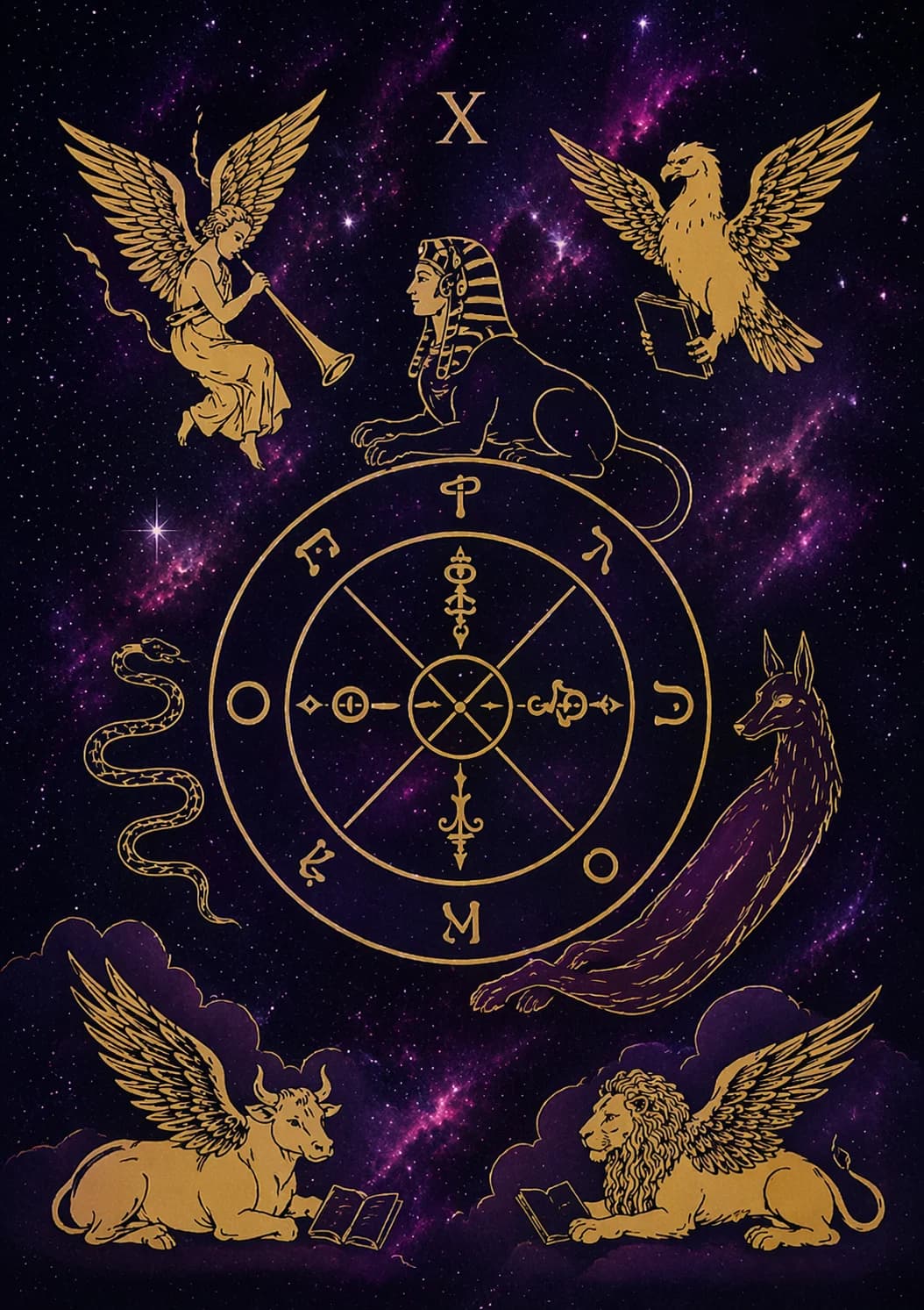 Carta de tarot A Roda da Fortuna